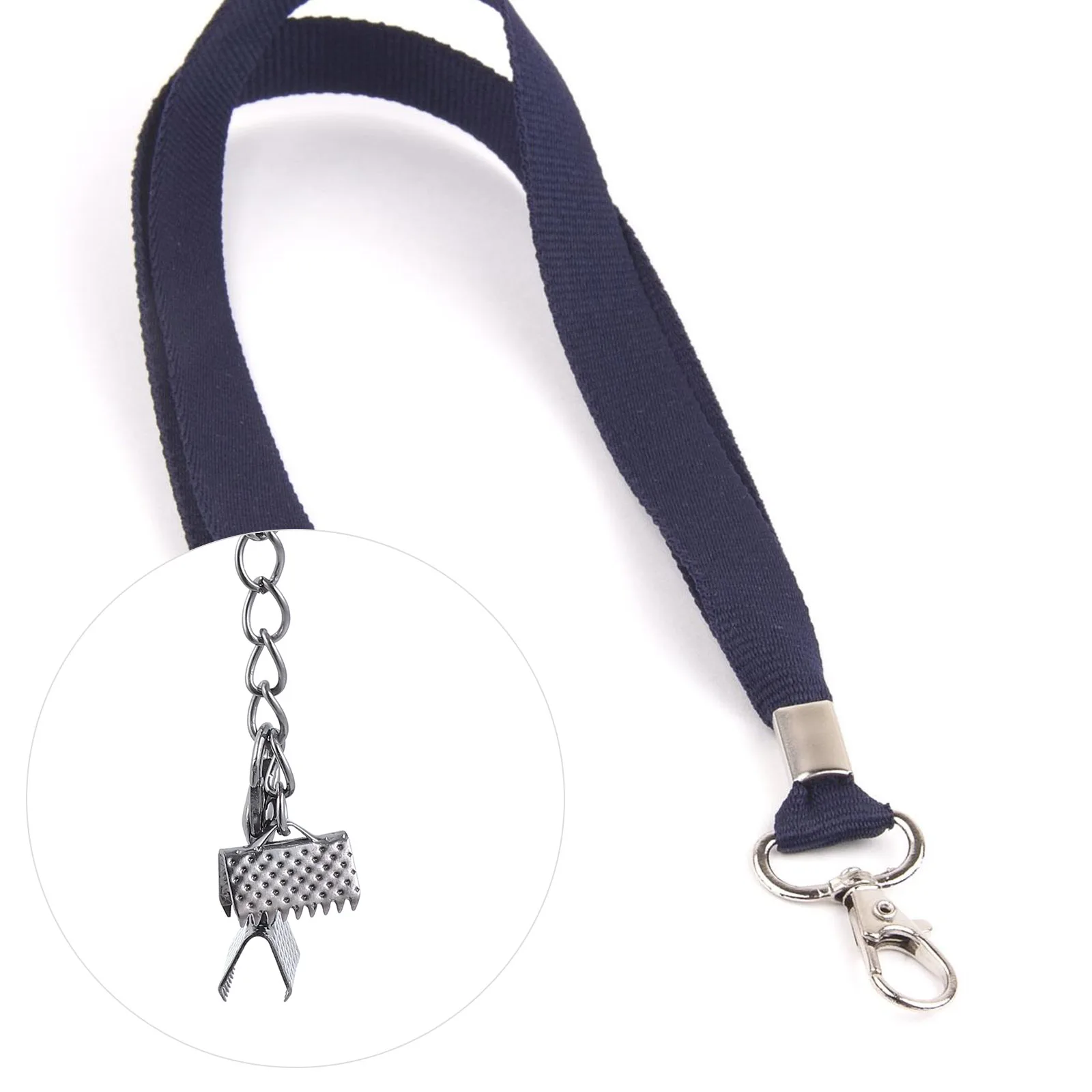 

Ribbon Ends Fixed Clip Small Waterdrop Tail Chain Lobster Iron Clasps Crimp End Clamps Cord DIY Jewelry Accessories