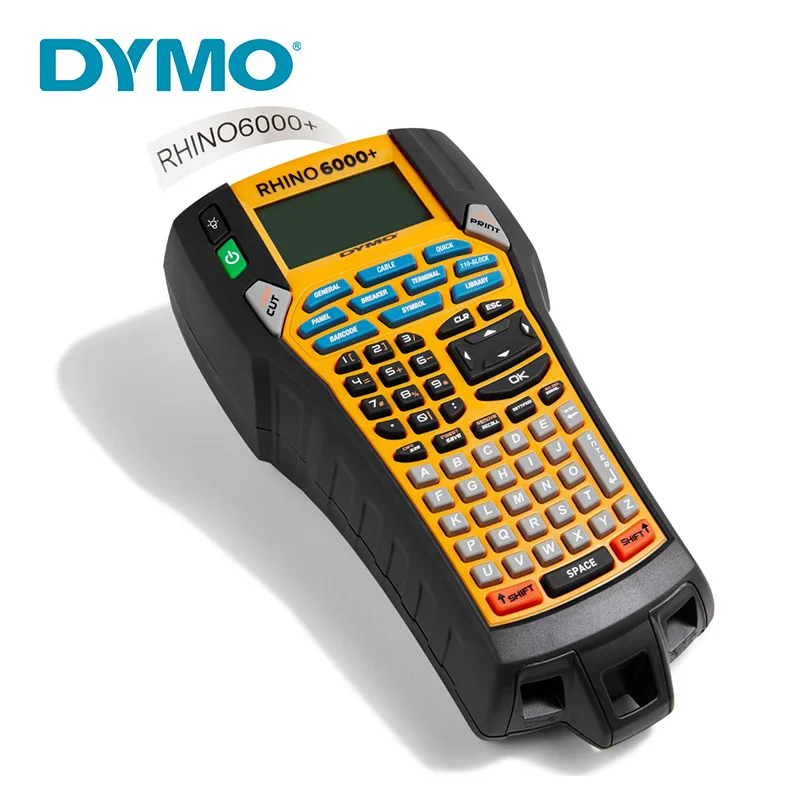 DYMO Rhino 6000+ industrial Label Maker Flexible Nylon Vinyl Label Tape 45013 45023 45024 18443 18444 18483 18488 18489 18432