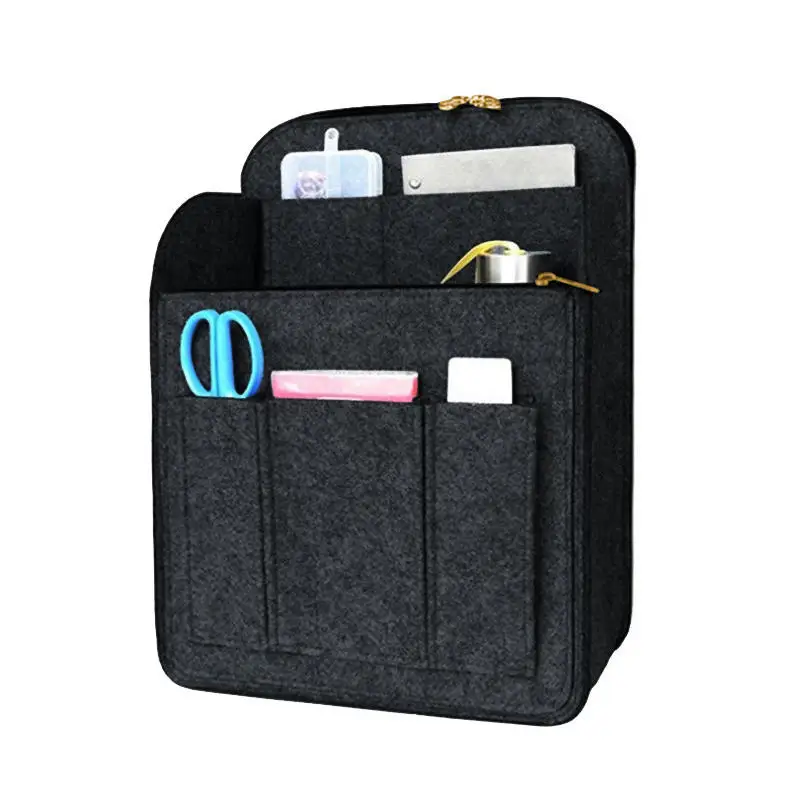 منظم حقيبة الظهر، منظم محمول لتخزين حقيبة الكتف لإدخال الملحقات الإلكترونية مع جيوب كثيرة