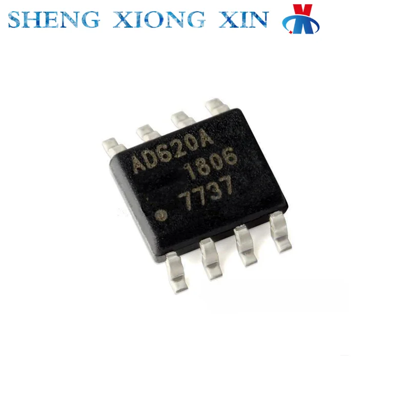 5pcs/Lot 100% New AD620ARZ-REEL7 SOP-8 Instrumentation Amplifier AD620ARZ AD620A 620 Integrated Circuit