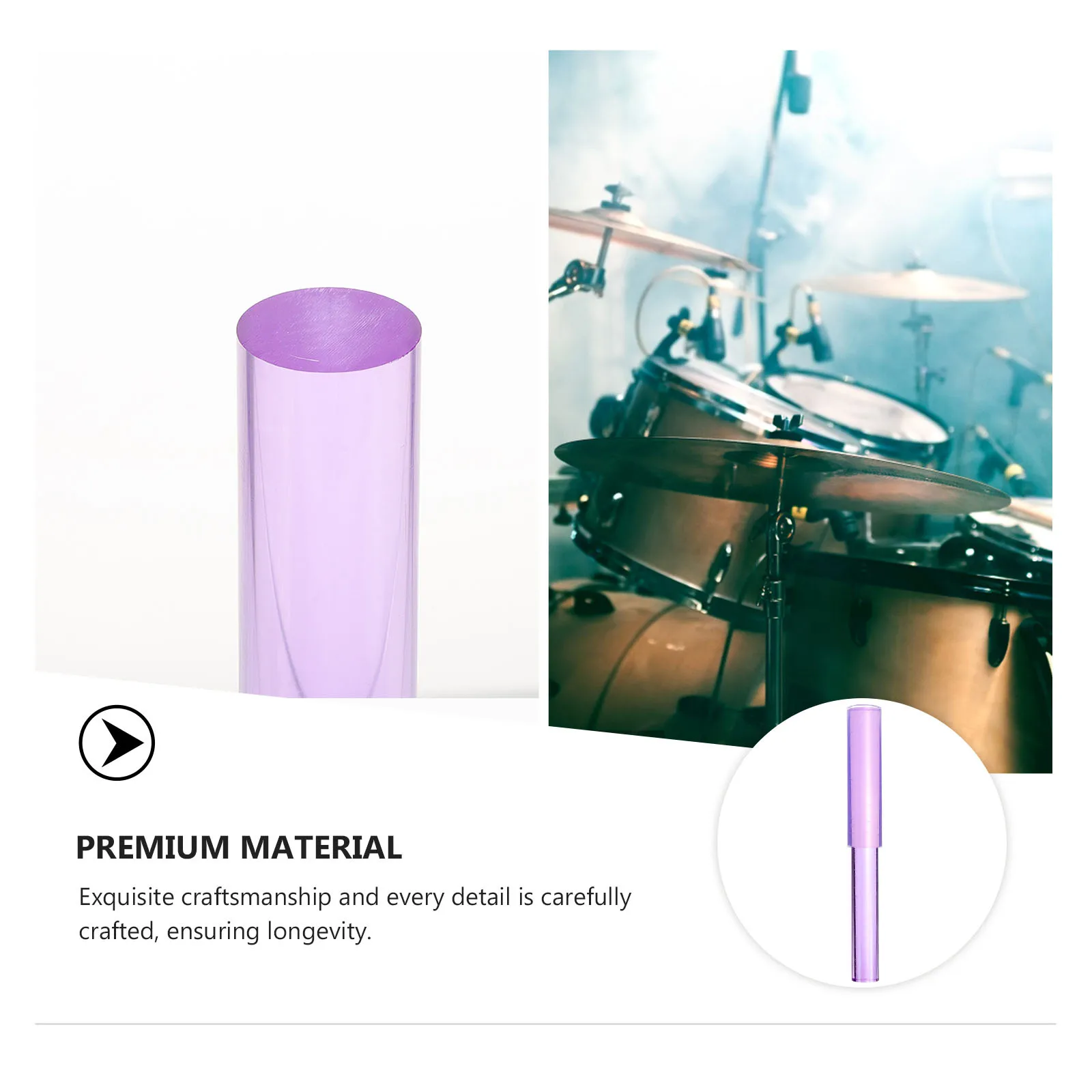 

Crystal Singing Mallet Acrylic Striker Rod Meditation Accessory Sound Stick Tibetan Bowl Mallet Music Bowl Striker Bass Drum