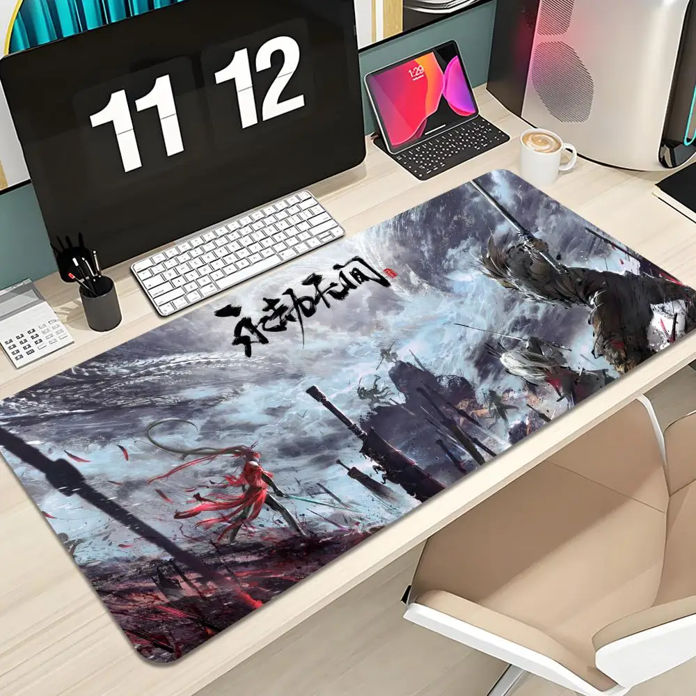 

Amine N Naraka Mouse Pad Keyboard Mousepad large 1200X600 mm Desk Mat PC Gamer Office Carpet Home Table pad