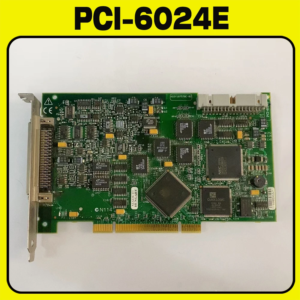 187570C-02 2004 version 200kS/s, 12-bit 16-channel analog input multi-function data acquisition card PCI-6024E