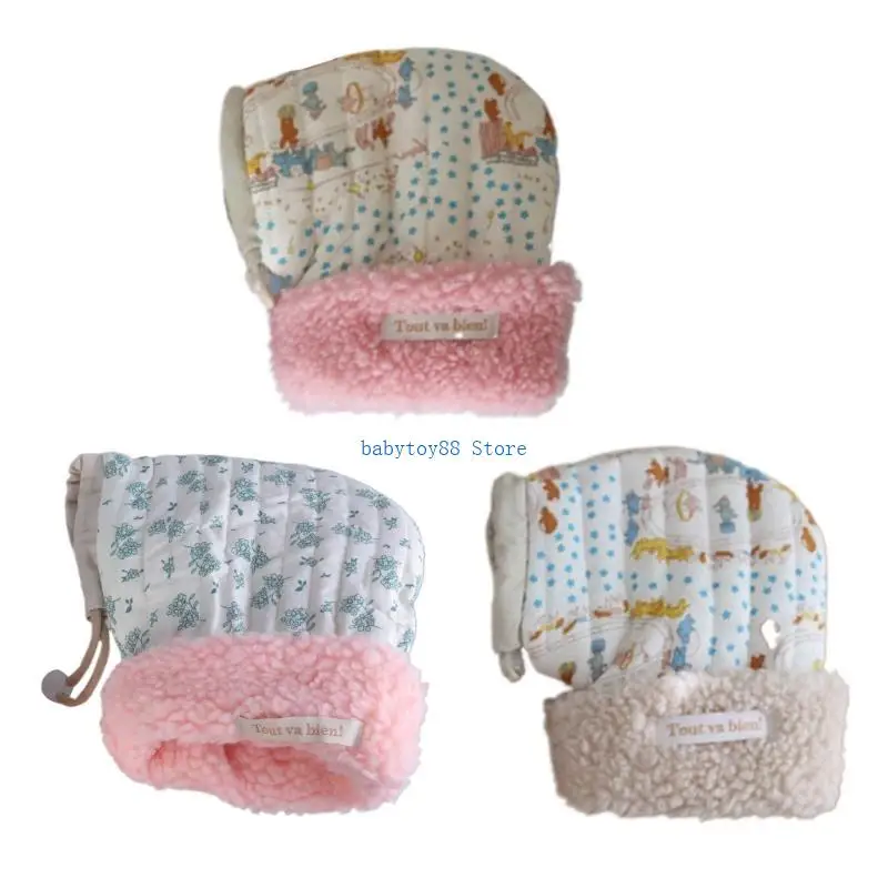 

Y4UD Warm and Durable Kids Handlebar Muffs Soft & Breathable Gloves Winter Scooter Gloves Children Outdoor Sports Essential