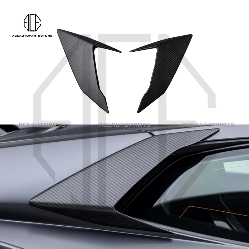 V Style Dry Carbon Fiber Rear Side Vents For Lamborghini Huracan Sto body kit