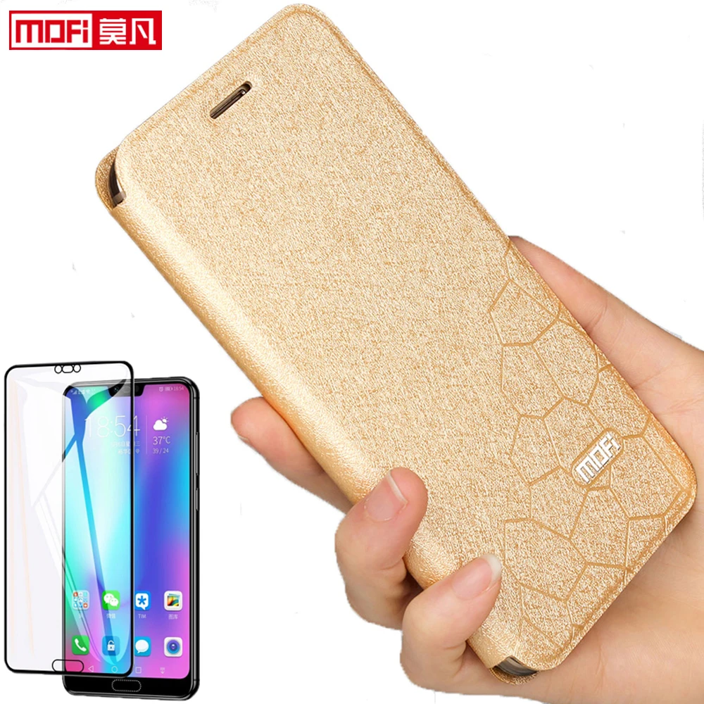 flip case for huawei honor 10 case Honor 10 cover stand leather tpu slim book back luxury glitter Mofi silicon honor 10 case men