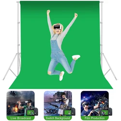 Selens 2x3m Green Screen Solid Cotton Backdrop Cloth Photo Studio Kits Cotton Muslin Backdrop Photography Accessories