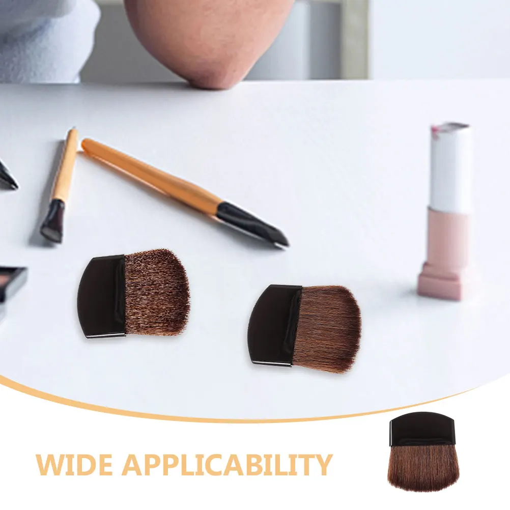 3pcs Mini Makeup Brush Set Soft Bristles For Blush Powder Foundation Portable Tool Small Face Brushes Travel Daily Use