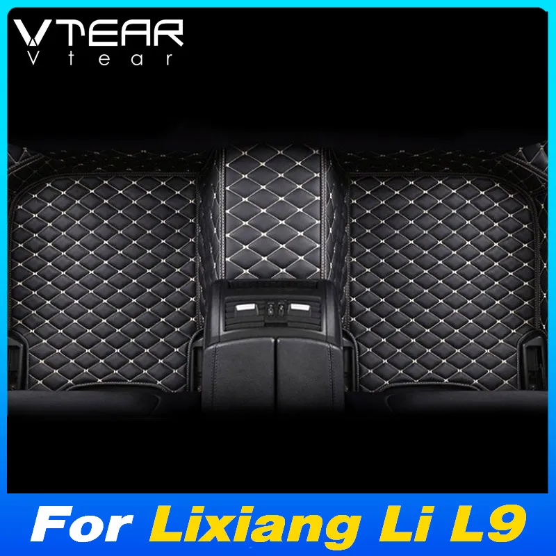 

Vtear Car Anti-Dirty Floor Mat Cover Interior PU Dustproof Carpet Waterproof Pad Protector Accessories For Lixiang Li L9 2024