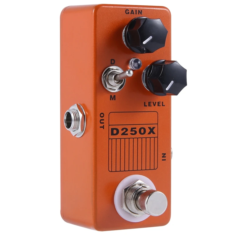 Mosky D250X Mini Overdrive Preamp Guitar Effect Pedal With True Bypass Switch