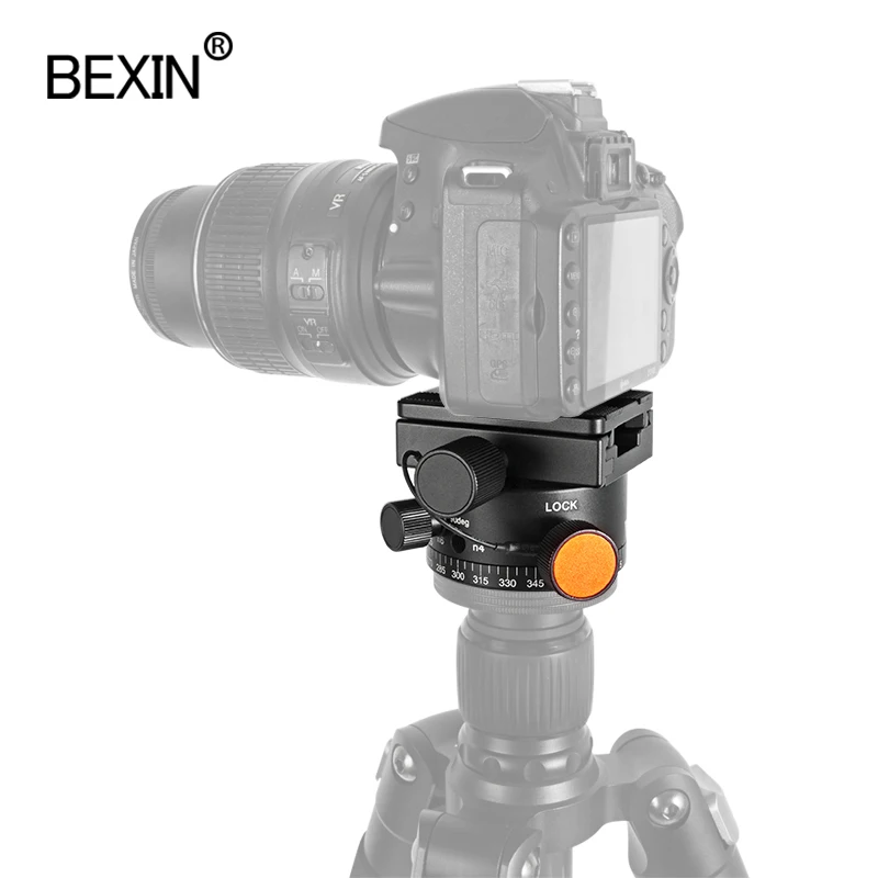 LEP02 tripod head node adjustment panorama head with quick release plate 360 rotator blind spot shooting adapter for dslr camera