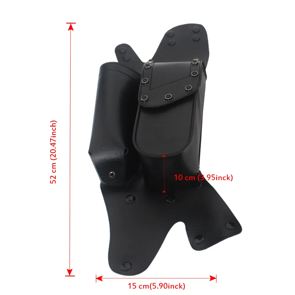 PU leather kettle bag motorcycle retro saddle bag For Harley-Davidson Touring \'93-\'21 Road King Electra Glides Road Glides
