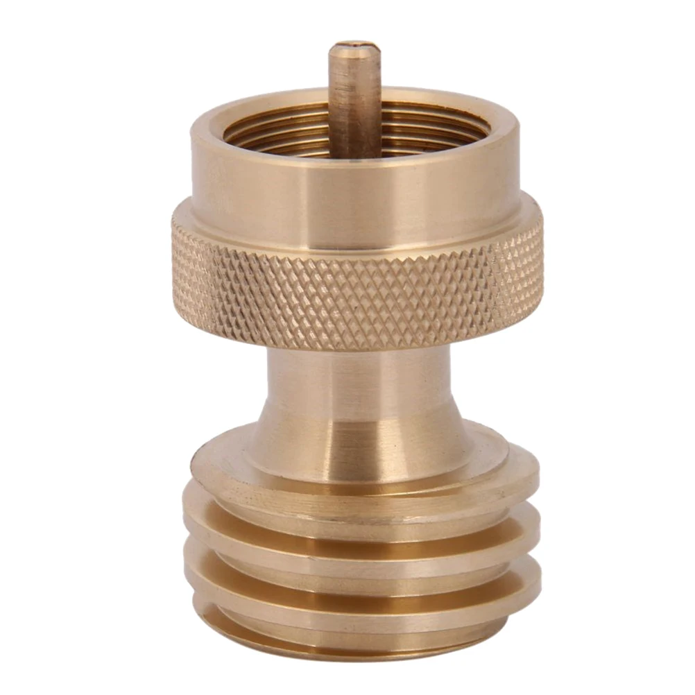 

Gas Adapter Cylinder Tank Refill Joint Inflatable Conversion Head Brass Transfer Propane BBQ Camping Tailgating