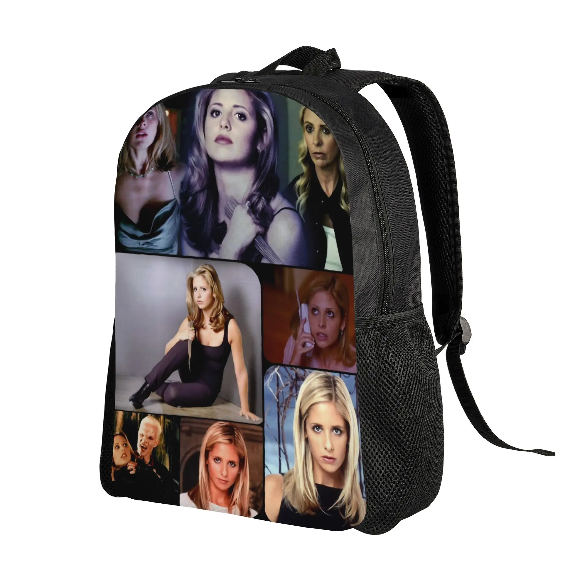 Buffy the Vampire Slayer Backpack for Men Women Cool High School Work Daypack Horror Movie Laptop Computer Canvas Bags Sports