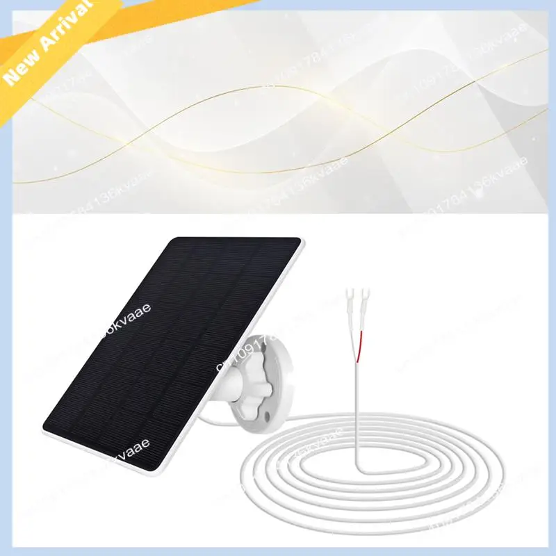 M01K 3W Solar Panels With 4M Extension Cable IP65 Weatherproof 360° Adjustable Bracket For Ring Doorbell