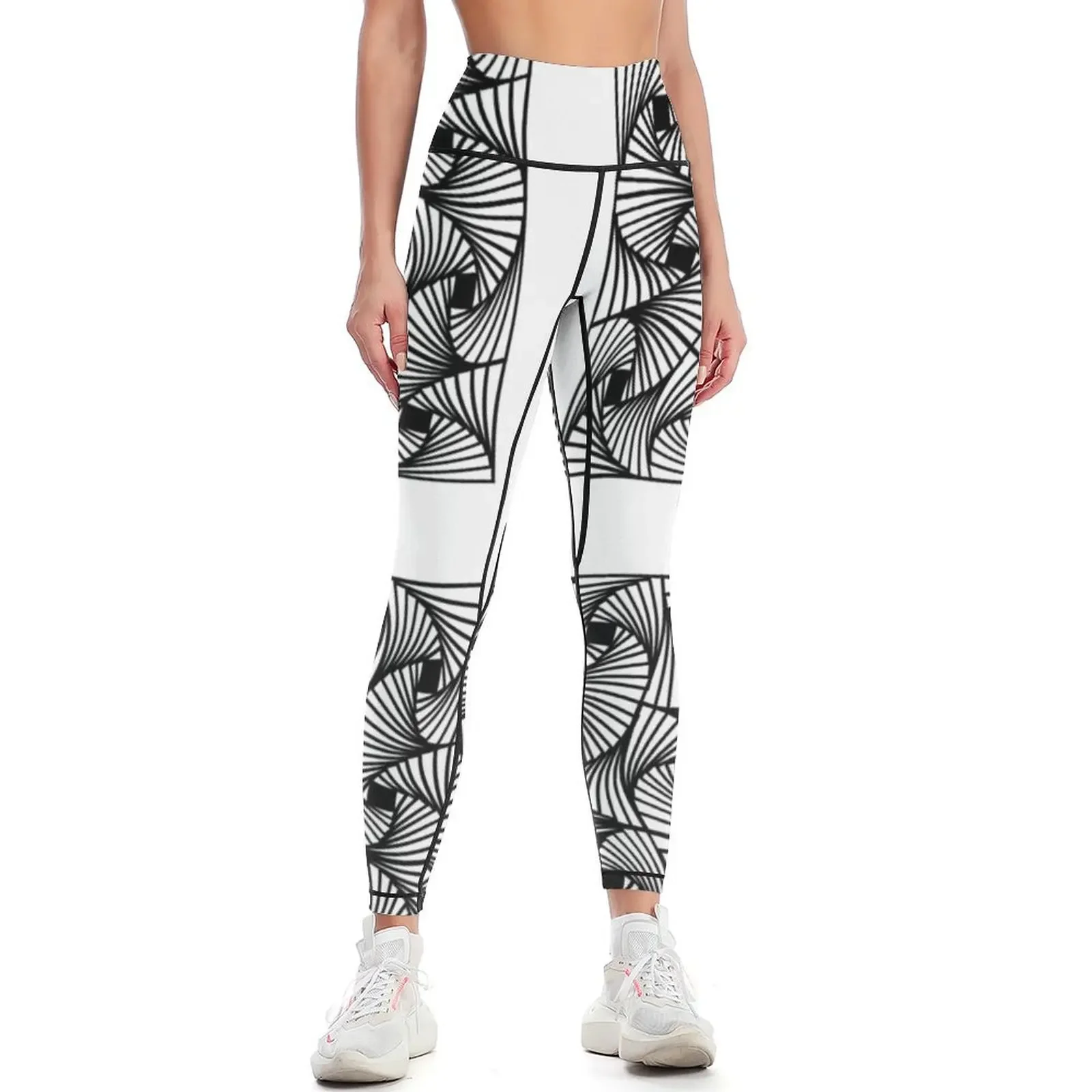 

Wiggly squares Leggings sports tennis for sports woman gym Female legging pants Clothing fitness Womens Leggings