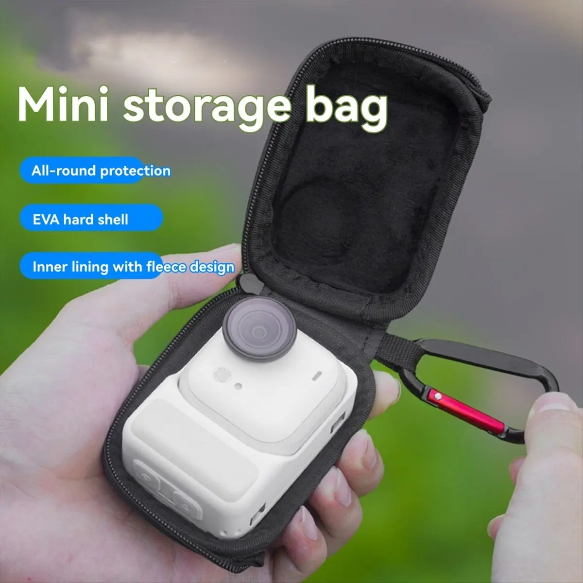Punctual- Shockproof Camera Bag for Insta360 GO Ultra Portable Lightweight Protective Storage Carrying Case with Easy Access