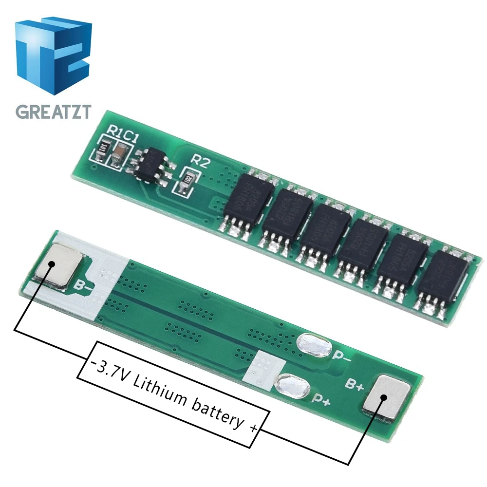 GREATZT 1S 7.5A 10A 15A 3.7V Li-ion 3 4 6MOS BMS PCM Battery Protection Board PCM for 18650 Lithium Lion Battery image 5