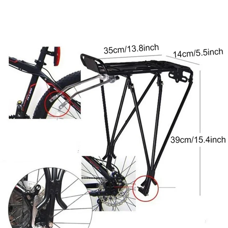 Bicycle Racks Aluminum Alloy MTB Bike Carrier Rear Luggage Rack Shelf Bracket Cycling Rack Carrier Panniers Bag Bicycle Parts