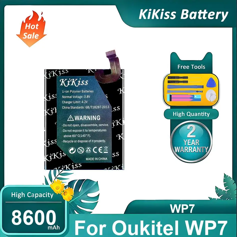 

Надежный аккумулятор для мобильного телефона Oukitel WP7, WP7, 8600 мАч