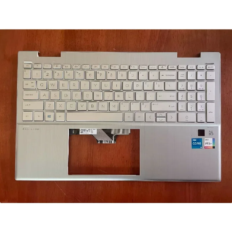 New For HP Palmrest Backlit Keyboard & Fingerprint 15-ER 15-ER0051NR M45130-001