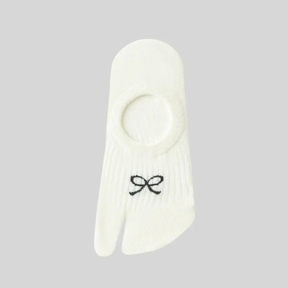 3 أزواج موضة قصيرة أنبوب اثنين تو قارب الجوارب غير مرئية المضادة للانزلاق الحلو القوس الجوارب الجوارب تنفس سبليت تو الكاحل الجوارب الصيف