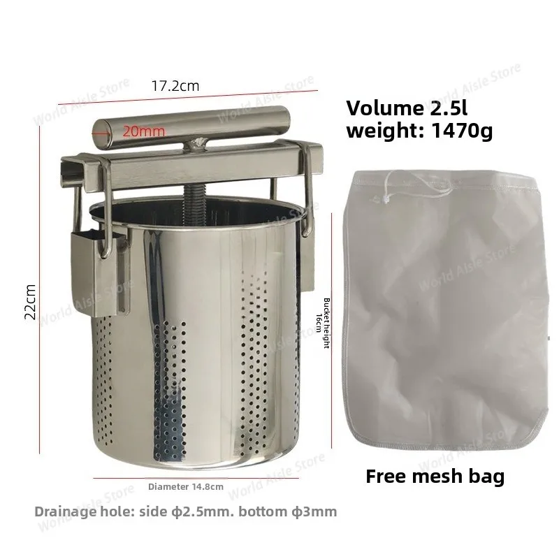 Vegetable Filling Squeezer Kitchen Vegetable Dehydration Tool for Household,Dumpling Filling Squeezer Stainless Steel Press