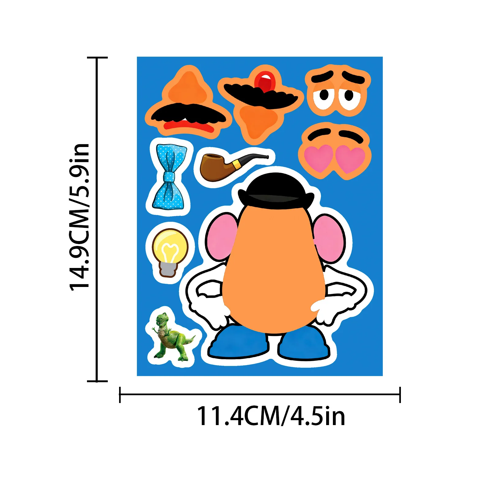 8/16Sheets Make a Face Cartoon Toy Topic Stickers DIY Ryder Chase Assemble Jigsaw Kids Toy Children Boys Game Party Gift - view 6