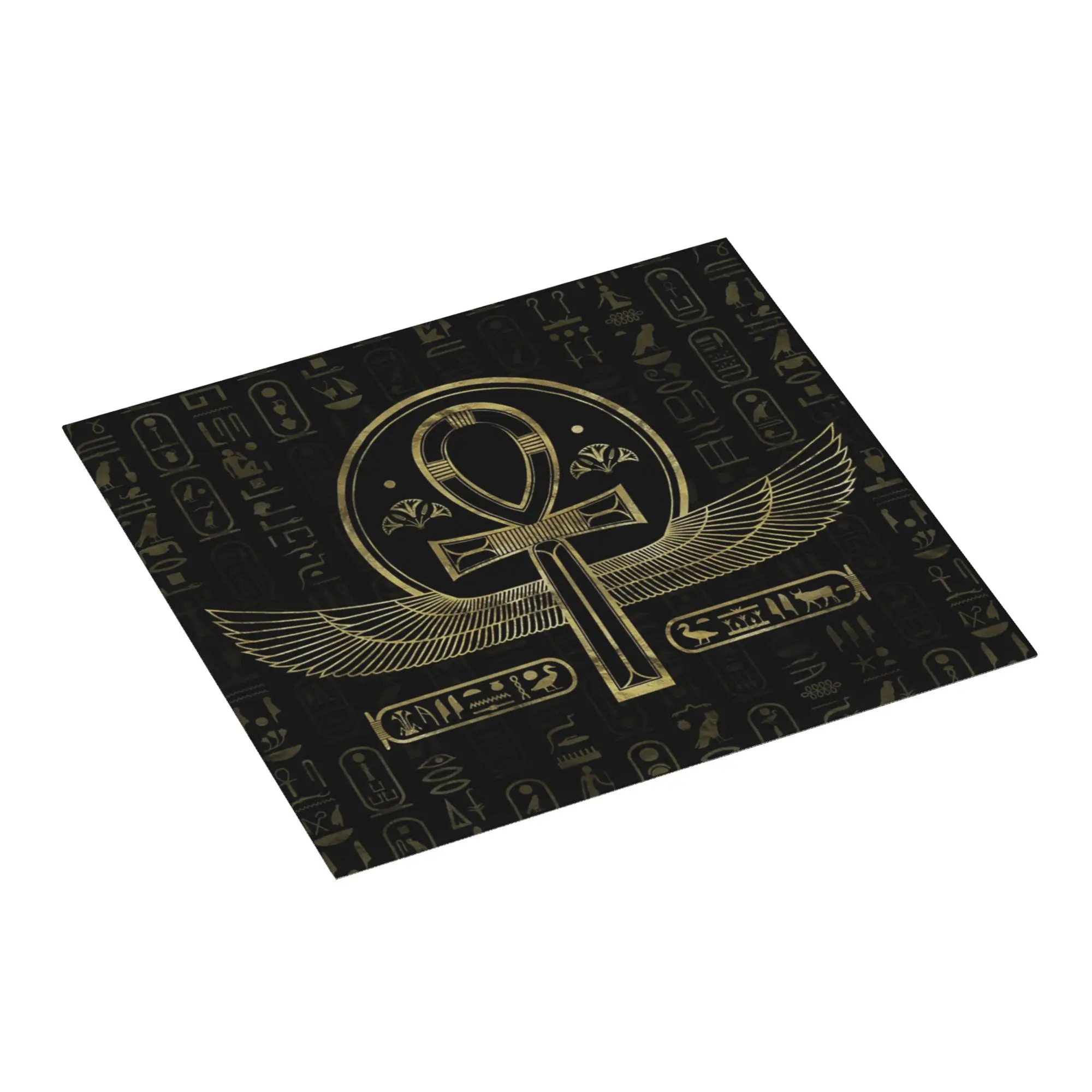 Drying Mat For Kitchen Egyptian Cross Water Absorbent Waterproof Reusable Hieroglyphs On Slip Kitchen Counter Protector Mat