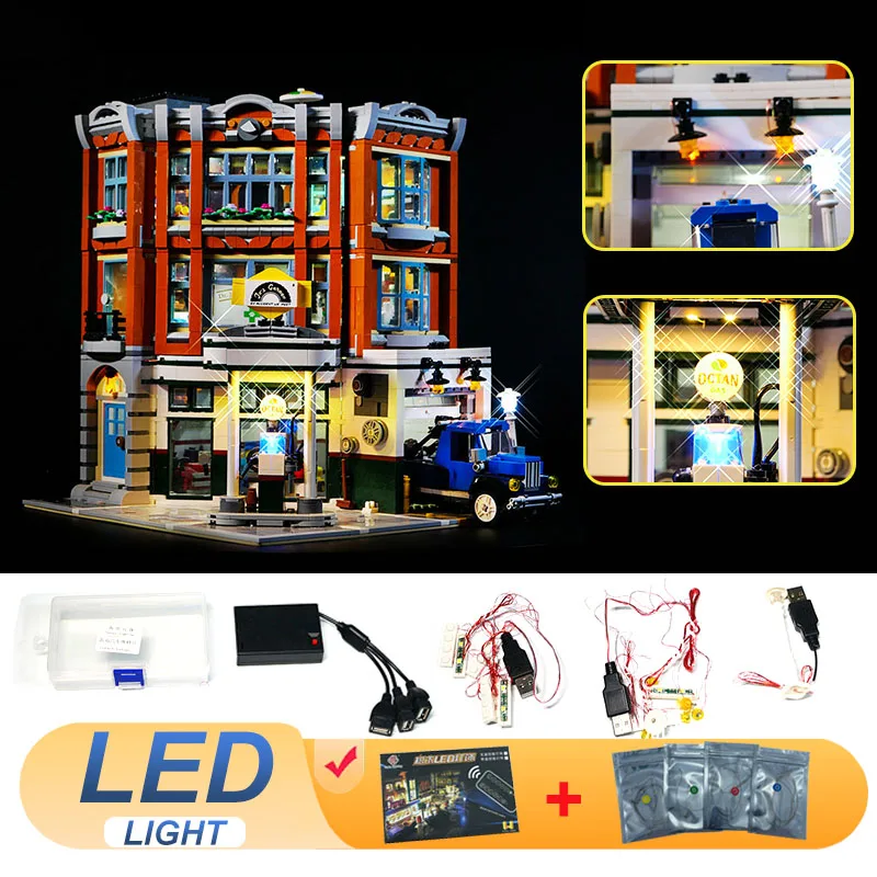 

LED Light Kit For LEGO 10264 Corner Garage Lamp Ideas Toys Christmas Gift (Not Include Building Blocks Bricks Kits Sets Model)