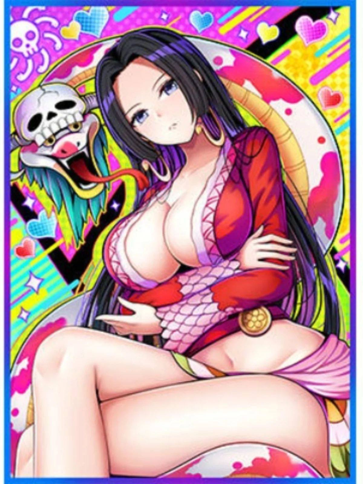

60 шт. Аниме One Piece Boa · Hancock фигурки карточные рукава настольные игры OPCG PTCG торговые карты Laser Shine Protector чехол
