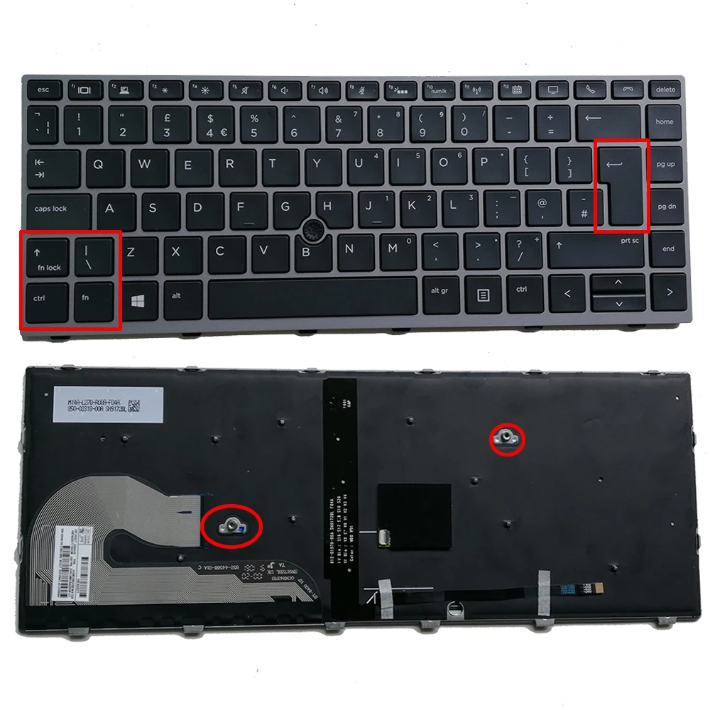 英国バックライト付きノートパソコンキーボード-hp-elitebook-840-g5-840-g6-846-g5-745-g5-トラックポイント-グレーフレーム用