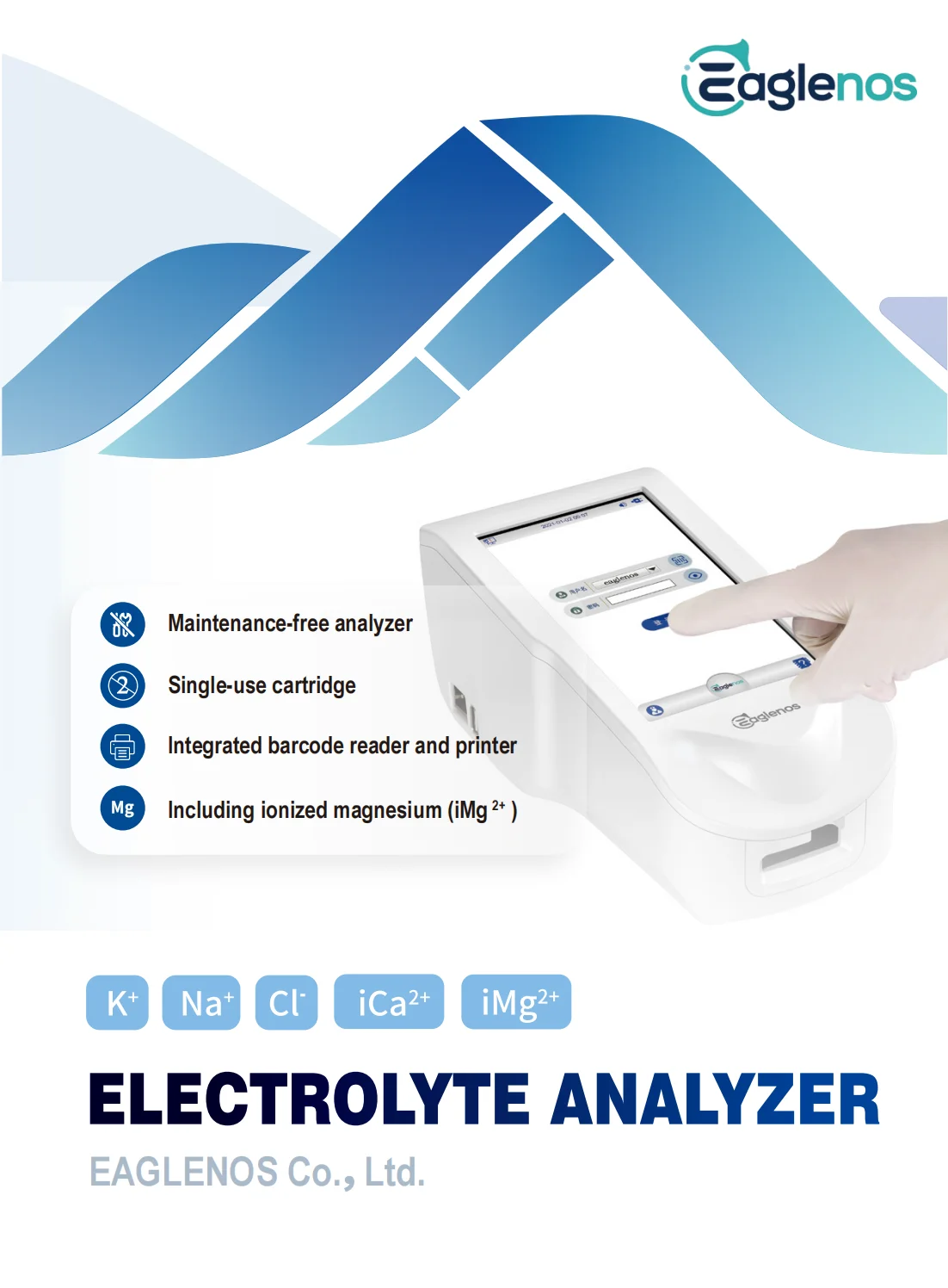 Electrolyte Analyzer K Na Cl Ca2 pH Medical ISE Electrolyte Analyzer Machine for Laboratory GE300