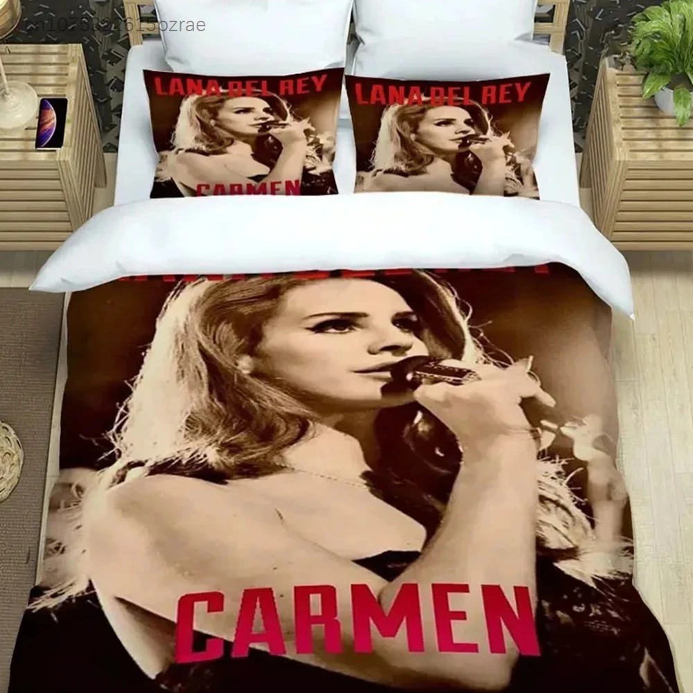 Singer Lana Cover Sets,Anime Cosplay Duvet Bed Linen set,3d Bedding Set Bed Cover,King Size