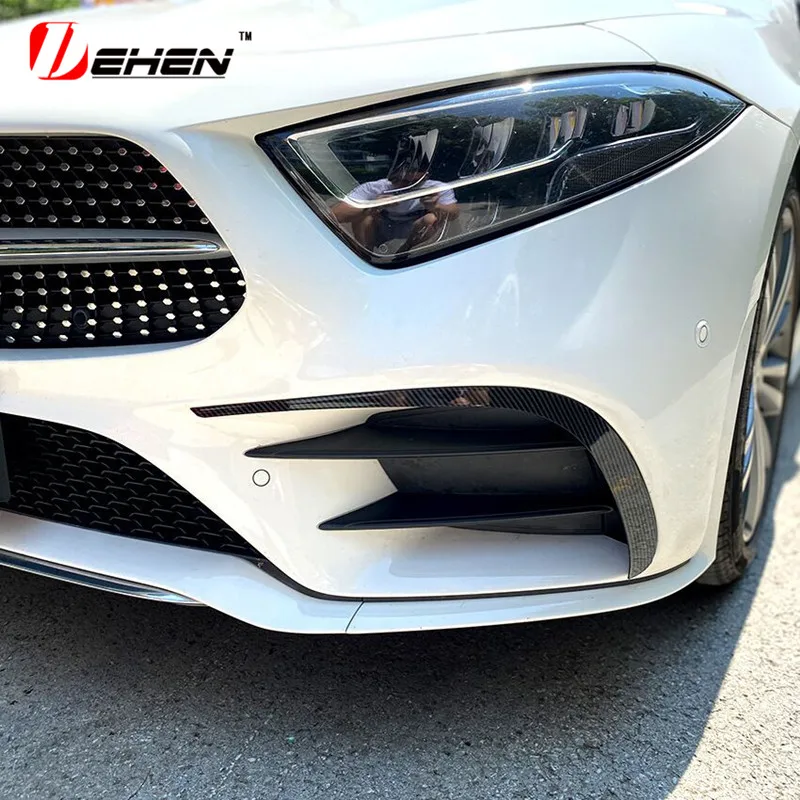 

Car Front Bumper Front Fog Light Standard Strip Wind Knife Trim For Mercedes Benz CLS Class W257 Sport Sedan2018-2022