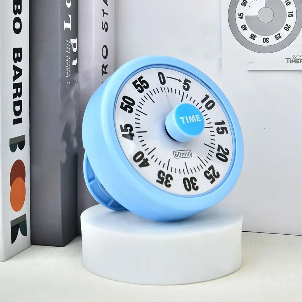

60 Minutes Children Visual Timer Ultra Silent Visualization Countdown Alarm Clock Round Shape Magnetic Digital Stopwatch Study