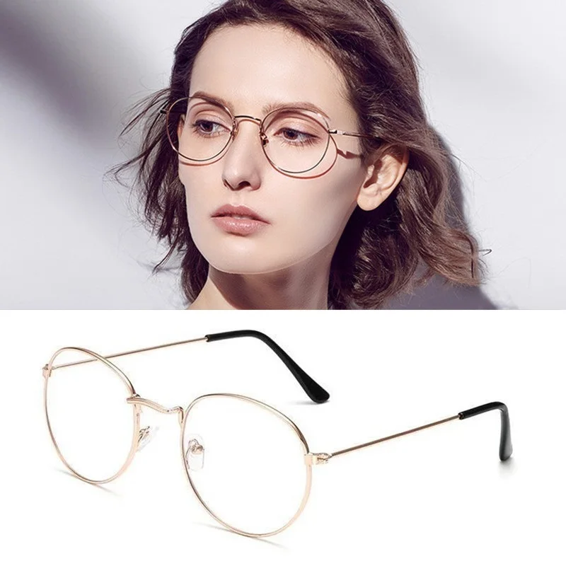 Oval Metall Lesebrille Klare Linse Männer Frauen Presbyopie Brille Optische Spektakel Brillen Rezept 1,0 Zu + 4,0 Okulary