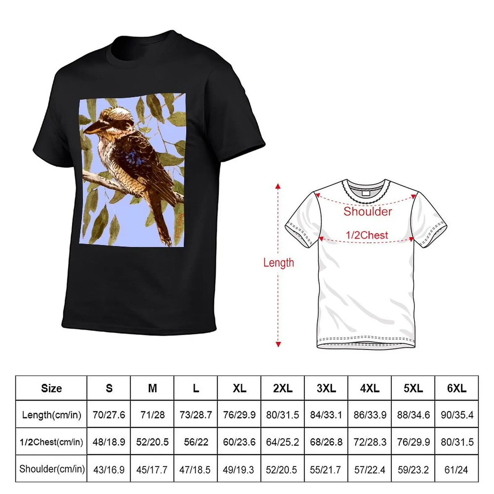 Kookaburra T-Shirt anime clothes tees tops graphic t shirt vintage mens champion t shirts