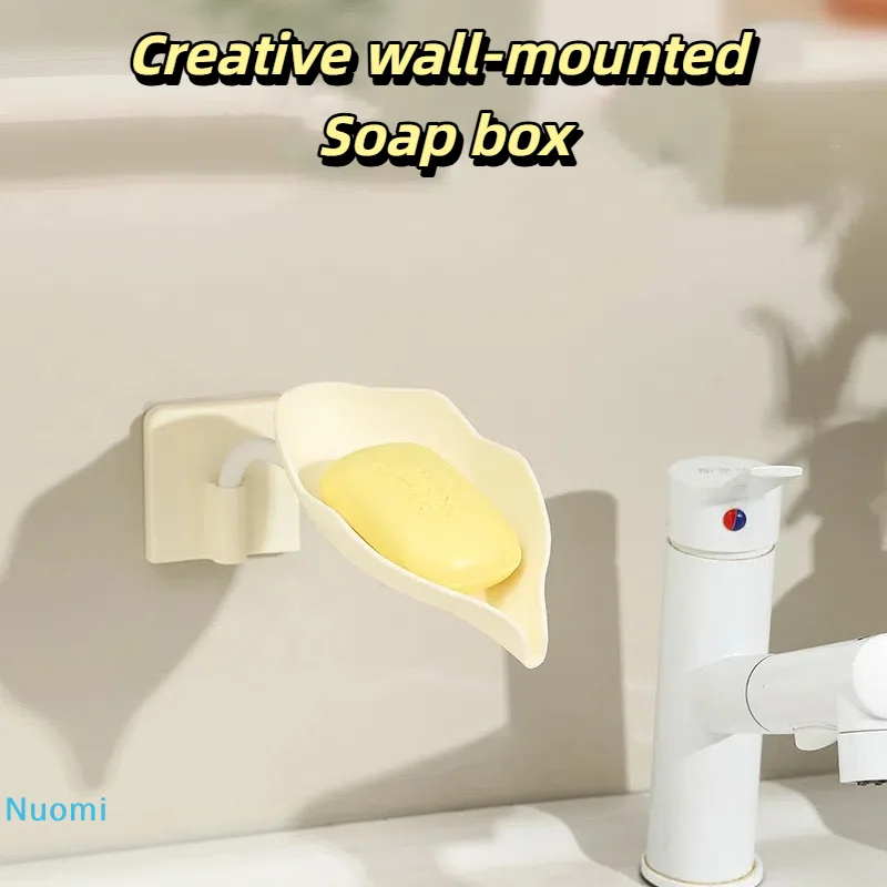 

Creative wall-mounted soap box Bendable Plastic Drain Soap Holder Draining Soap Container Box Toilet Laundry Supplies Tray