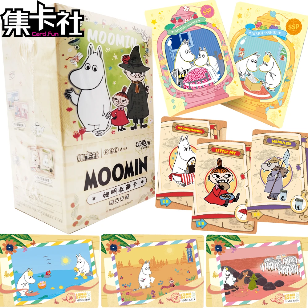 

Оригинальная КАРТА.FUN Коллекционные карты Moomin, известные детские романы, фигурки, сказочный мир, карты страны чудес, памятные подарки