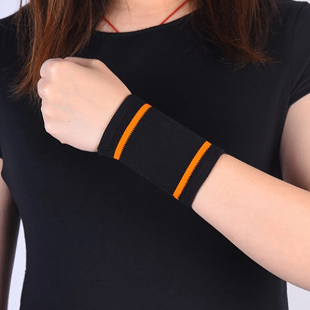 

4pcs Sports Wristb Soft Elastic Fabric Basketball Outdoor Strap Breathable Yoga Fitness Wristb Protection
