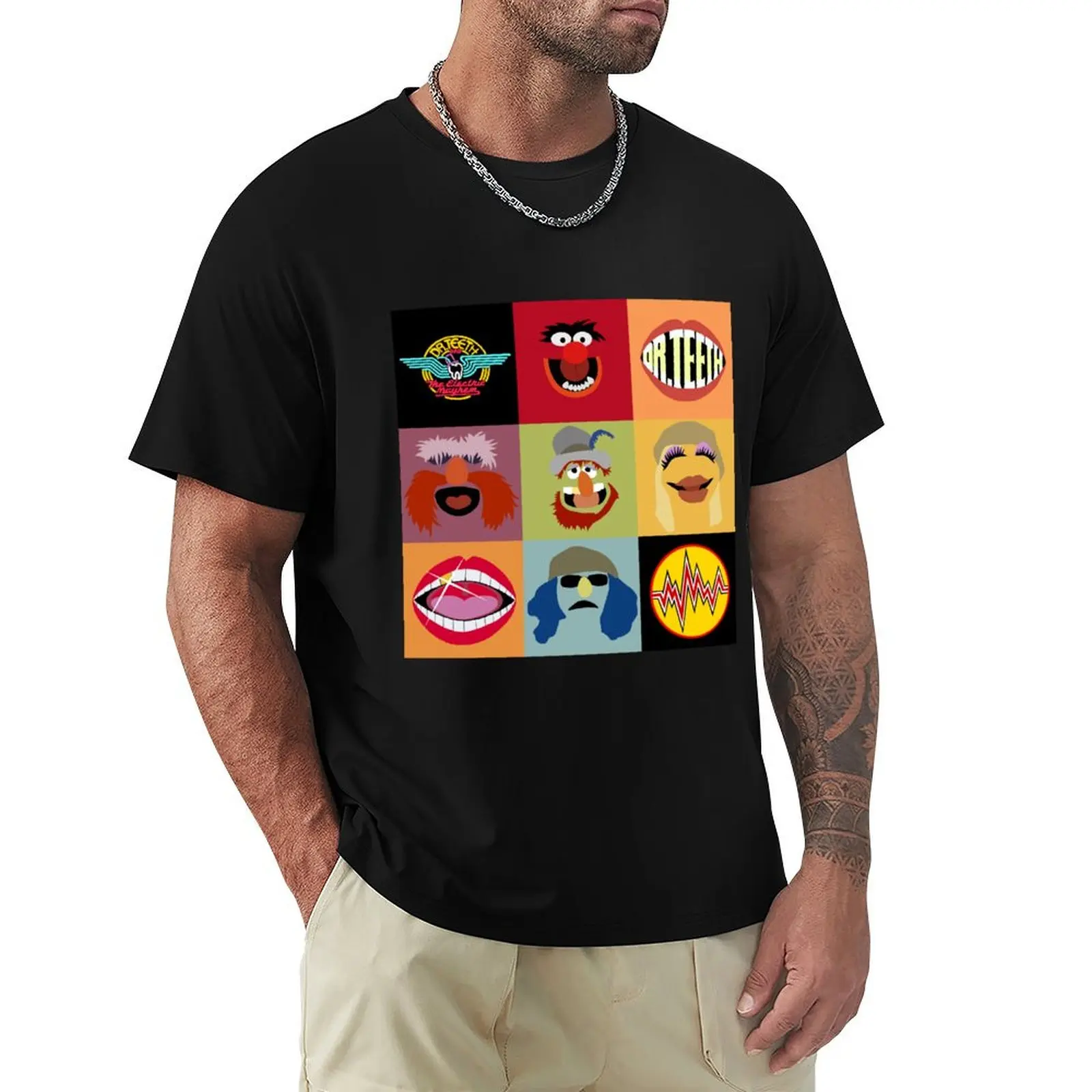 

Dr. Teeth and the Electric Mayhem T-Shirt Anime t-shirt aesthetic clothes t shirts for men cotton