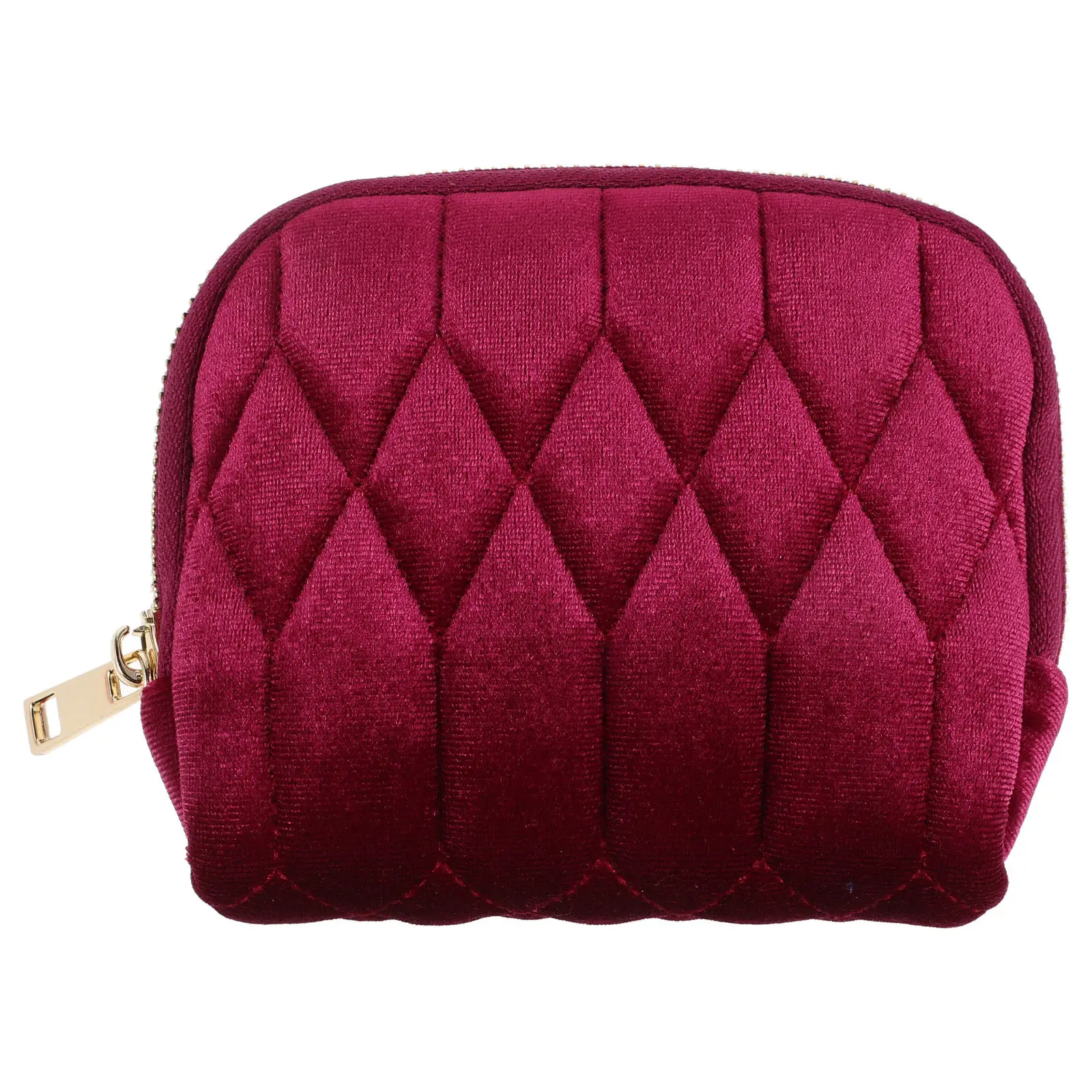 

Mini Travel Jewelry Pouch 5.1x4.5 Inch Layered Compartment Design Zipper Closure Portable Jewelry Organizer Bag for Women