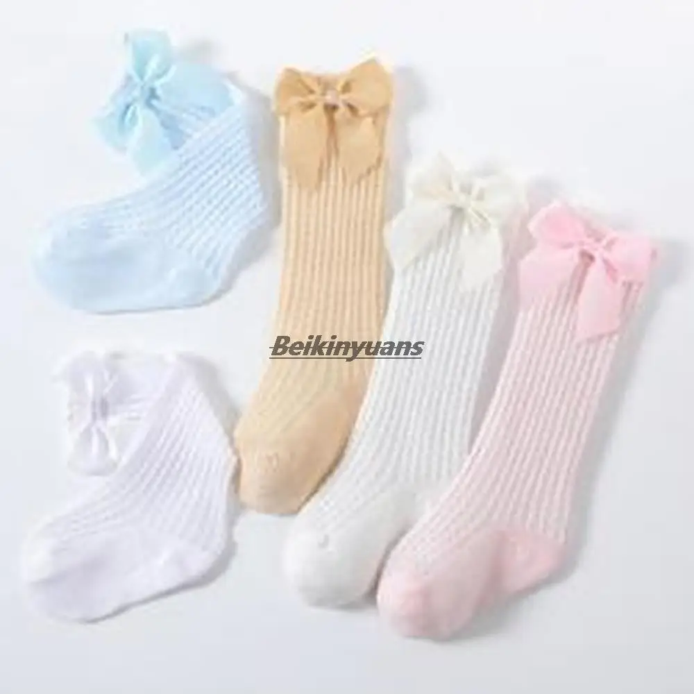 Baby Girl Socks Toddler Baby sokken Bow Cotton Mesh Breathable Sock Newborn Infant Non-slip Baby Girls Socks cheap stuff