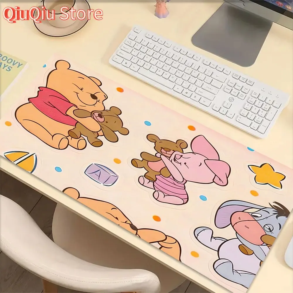 

1pc Winnie the Pooh Theme Mouse Pad Vibrant Splash Art Design, Non Slip Rubber Base, Multifunctional Office & Home Decor, Perfec