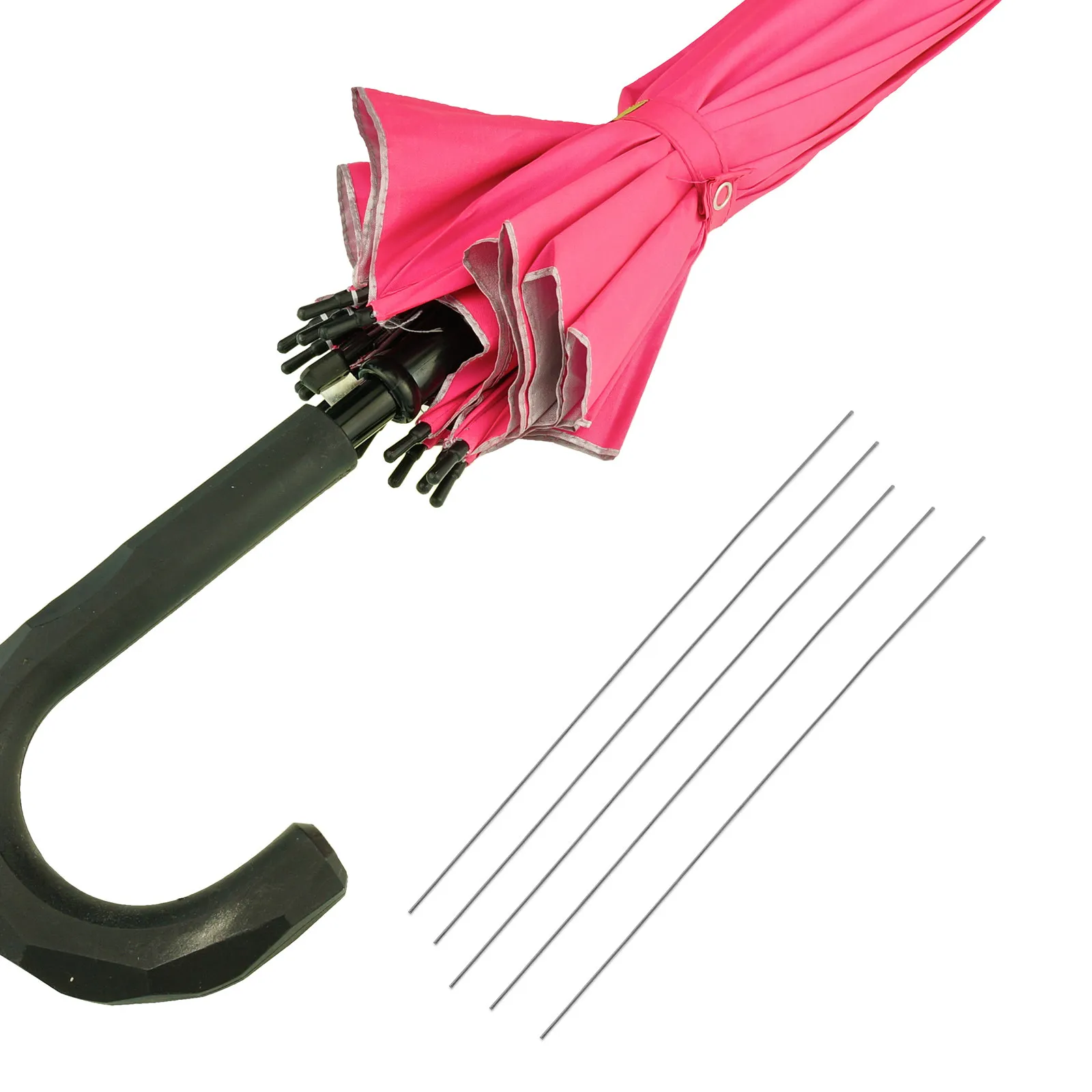 Folding Umbrella Rib Wire 10Pcs Stainless Steel Flexible Rust Resistant Replacement Repair Parts DIY