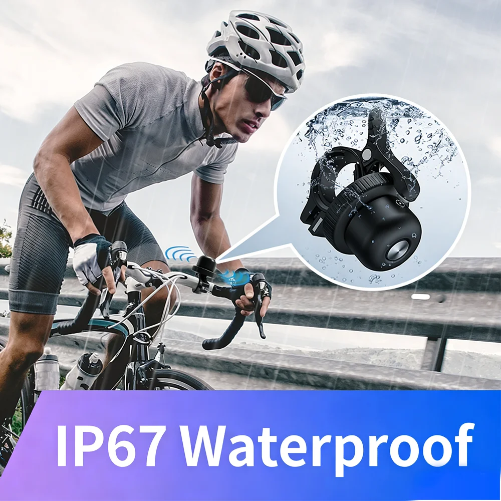 MiLi Airtag Bike Bell for IOS Find My and Android Google Find Hub ,Handlebar Mount Bicycle Bell Anti-Theft Hidden AirTag Tracker