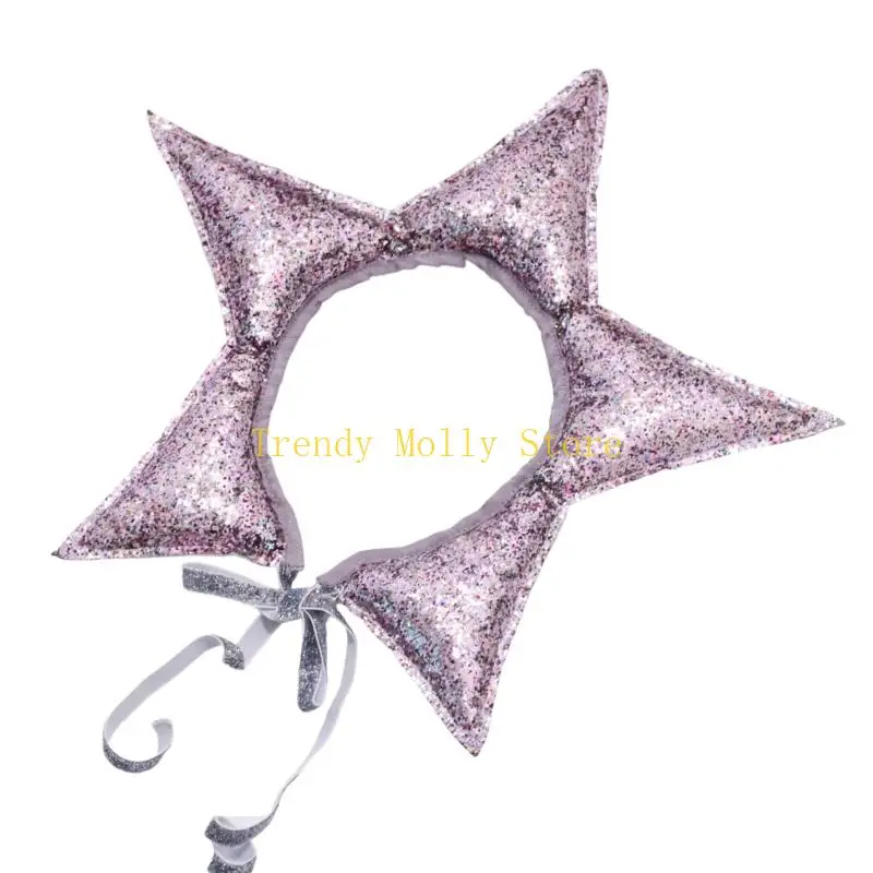 

N5KB Adjustable Kids Performances Hairpieces Hair Decors Funny Star Headbands Stage Costume Accessories For Different Ages