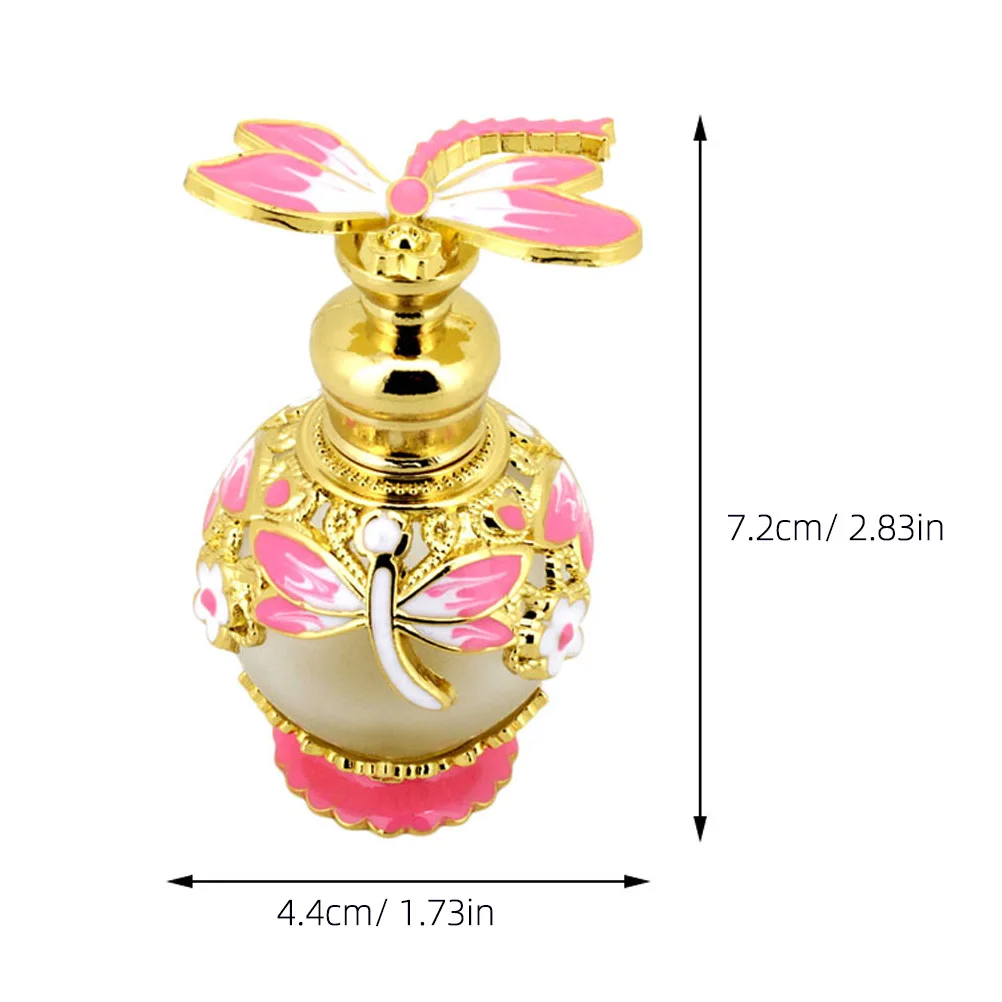 Bottiglie di profumo in vetro da 15 ml Bottiglia contagocce riutilizzabile per olio essenziale Aromaterapia Decorazioni da viaggio Contenitore di raccolta vintage