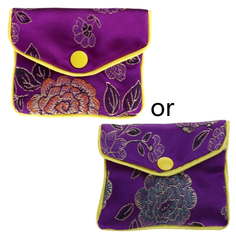 Chinese Embroidery Jewelry Bag Jewelry Roll Wrap Gift Bags